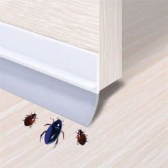 New PVC Door Seal Strip Anti Collision Flexible Weatherstrip Windproof Self Adhesive Door Draft Stopper Door