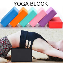 Colored EVA Yoga Block Brick Non-Slip Body Shaping Health Training Sports Stretching Exercise Pilates Gym Foam Fitness Equipment