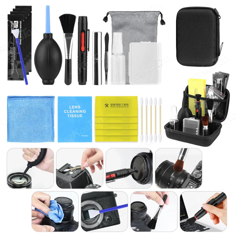 Description Picture 4 of itemProfessional DSLR Camera Cleaning Kit with Cleaning Swabs Microfiber Cloths Camera Cleaning Pen for Camera Lens Optical Lens