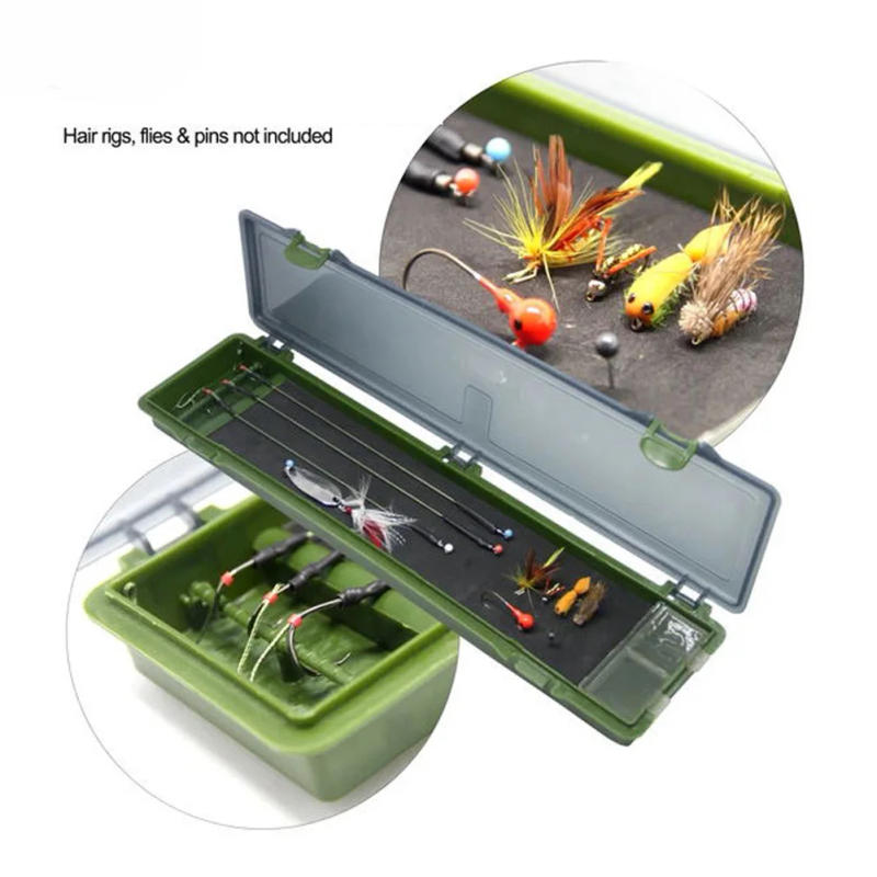 Description Picture 2 of item15pcs Pins With Carp Fishing Hair Rig Fish Tackle Box Waterproof Detachable Hold Rigs Storage Case Dustproof Pesca Iscas Tools