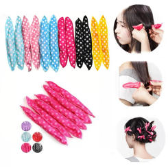 12Pcs/Lot Hair Curlers Soft Sleep Pillow Hair Rollers Foam And Sponge Magic DIY Soft Flexible Set Hair Sponge Styling DIY