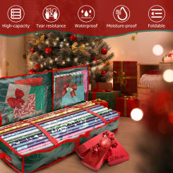 Wrapping Paper Storage Bag Durable Large Capacity Christmas Gift Waterproof Underbed Moisture-proof Dust-proof Organizer New