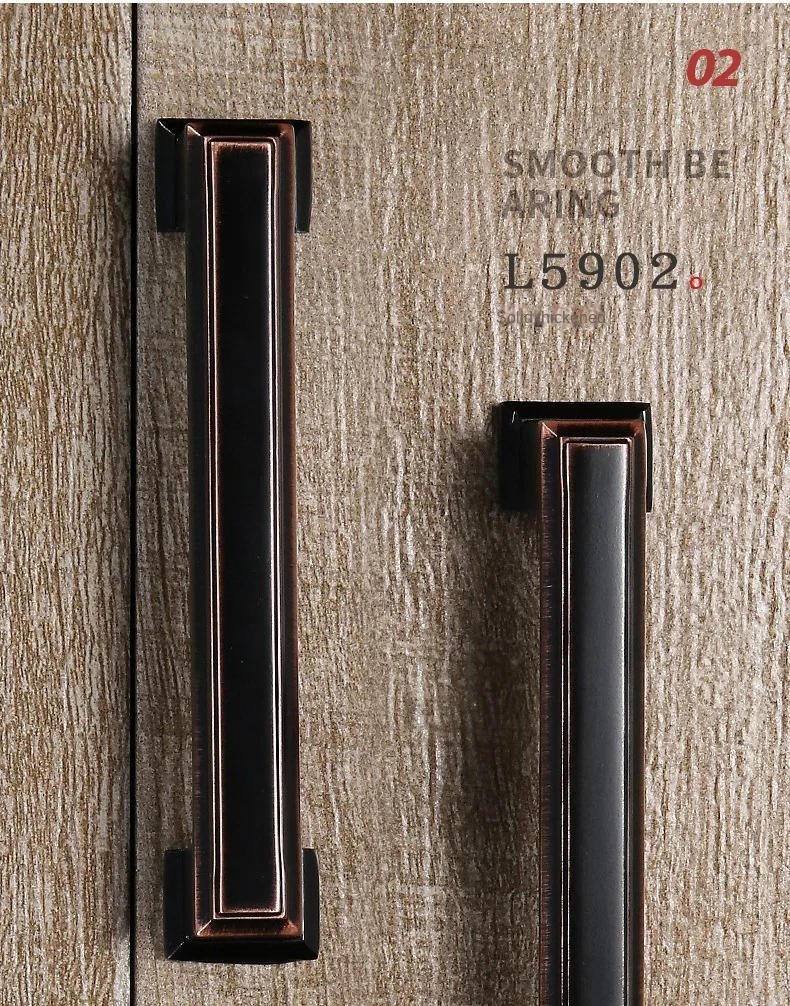 Description Picture 6 of itemAmerican Red Black Furniture Knob Cabinet Handle European Style Garden Cabinet Hardware Cabinet Knob Door Pull Piano Black