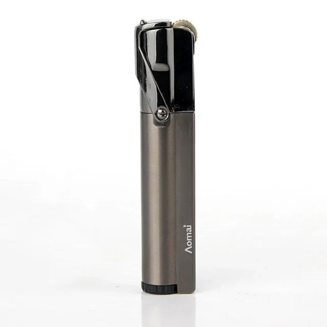 Description Picture 2 of item2024 New Portable 1300 C Compact Jet Gas Turbo Torch Butane  Lighter Strip Fixed Fire Windproof Metal Cigar Lighter Cigarette