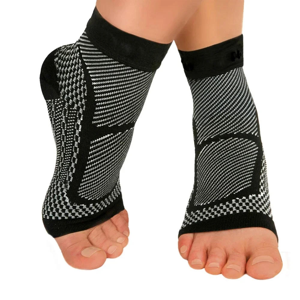 Description Picture 2 of item1Pair Compression Socks Ankle Support Pain Relief Ankle Brace Sleeve Foot Anti-Fatigue Plantar Fasciitis Sport Running Yoga Sock