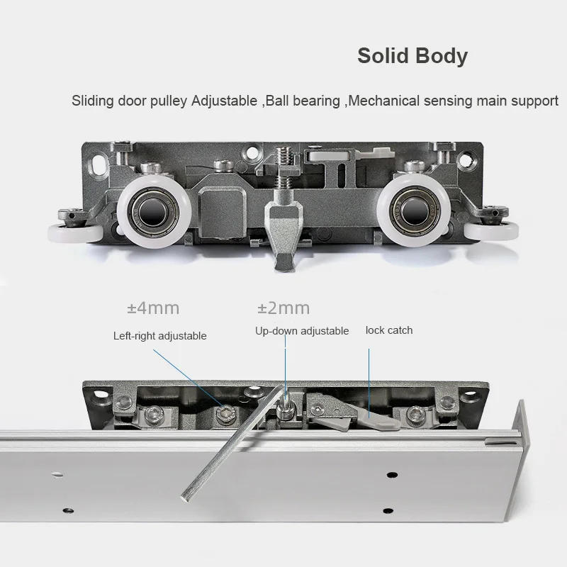 Description Picture 4 of itemFactory price magic sliding door series with hidden track function ghost door rollers