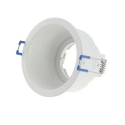 Anti-Glare White Round Design 80mm Cut Out Style Front Knob Spotlight GU10 MR16 Down Light Fixture Housing Frame for Home Decor