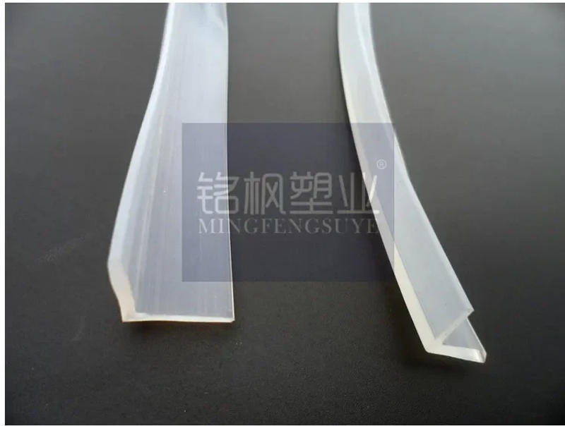 Description Picture 3 of itemGlass Angle Corner Protecor Collision Avoidance Gasket Silicone Sealing Strip Bar 16mm x 12mm 2mm 1m Transparent
