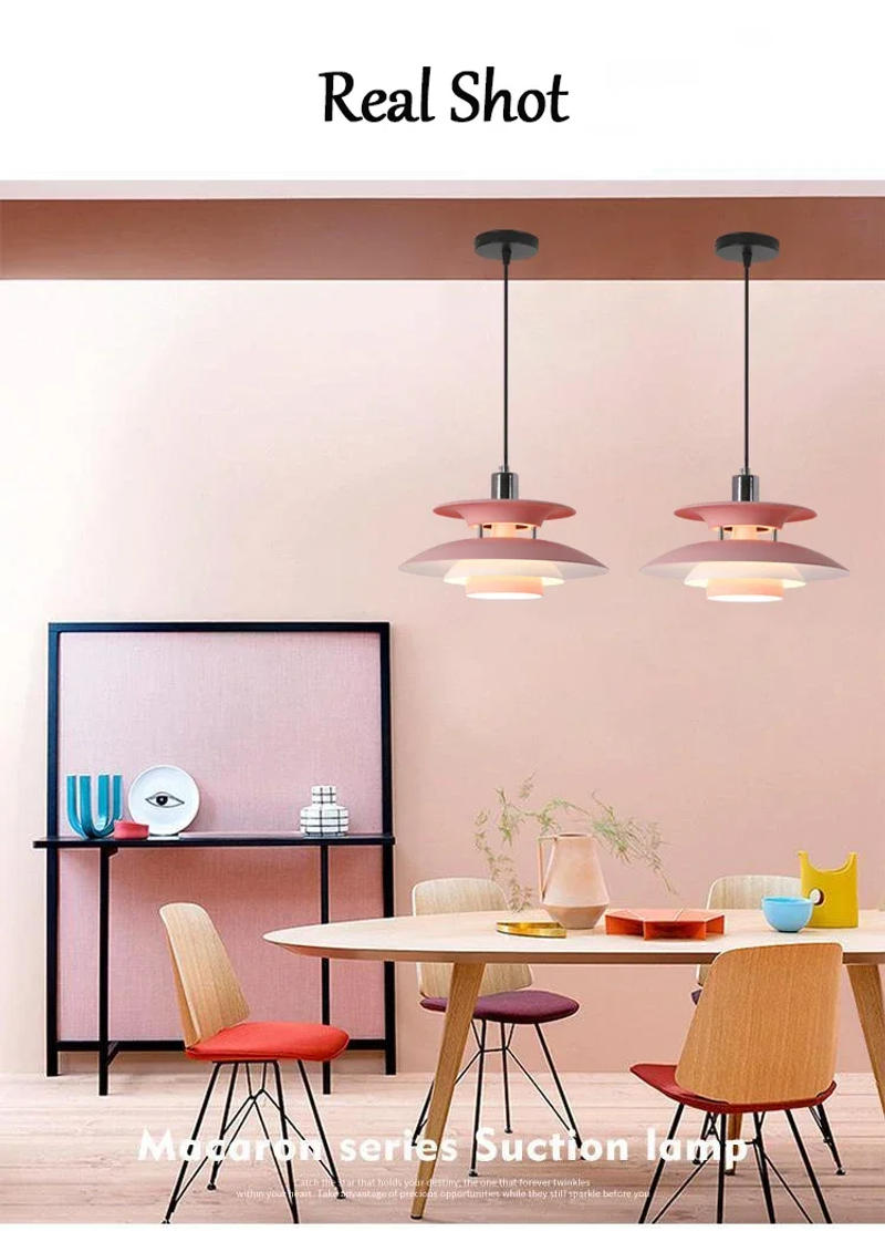 Description Picture 5 of itemNordic Creative Design Pendant Lamp High Quality Color Umbrella Led Chandeliers Living Kitchen Bedroom Home Furnishings Lighting