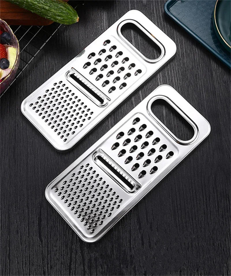 Description Picture 2 of item3 in 1 Multifunctional Grater Stainless Steel Vegetables Potato Cucumber Shredders Slicers Fruit Peeler Innovation Kitchen Tools
