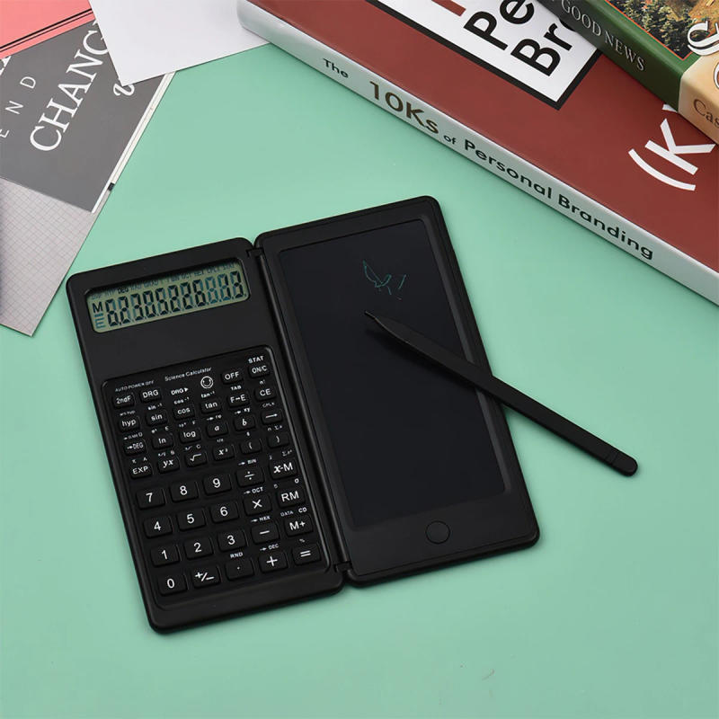 Description Picture 4 of item6.5 Inch Portable Calculator LCD Screen Writing Tablet Folding Scientific Calculator Tablet Digital Drawing Pad With Stylus Pen