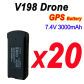 V198 7.4V BatteryX20