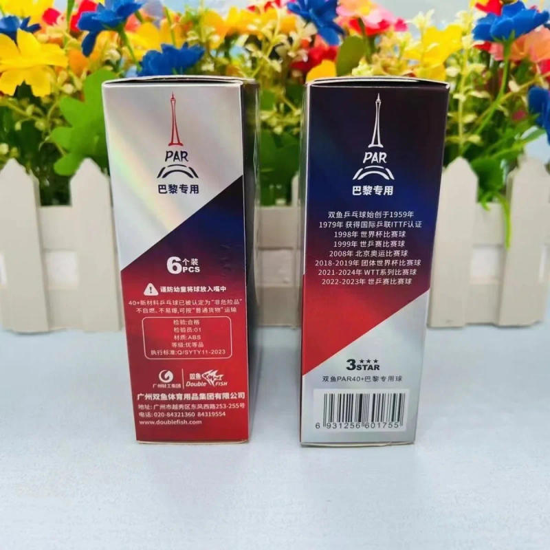 Description Picture 4 of itemDouble Fish DF PAR40+ Ping Pong Balls 3 Stars Professional Table Original Tennis Balls ABS New Material for Competition Standard