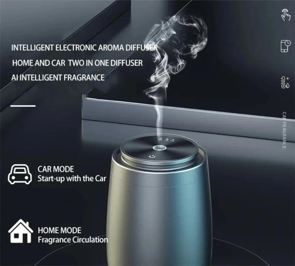 Description Picture 3 of itemCar Air Fresheners Essential Oil Diffuser Electric Aromatic Oasis Aluminium Portable Aromatherapy Aroma Diffuser Home Office