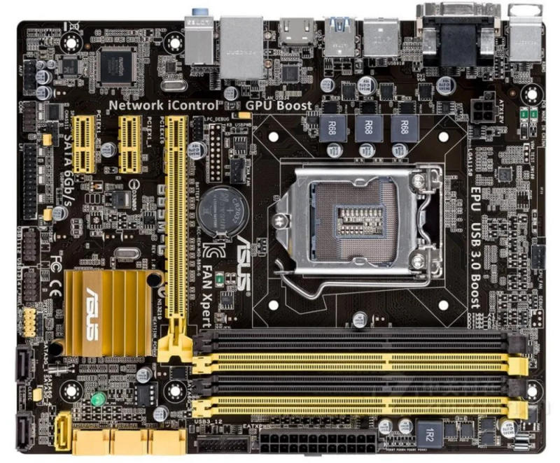 Description Picture 2 of itemAsus B85M-G Original Motherboard B85 Socket LGA 1150 i3 i5 i7 E3 DDR3 HDMI DVI Micro-ATX