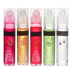 Roll On Lip Oil Cute Lip Gloss Hydrating Lip Oil Floral Lip Oil Nourishing Transparent Roll On Lip Balm For Birthday Gift