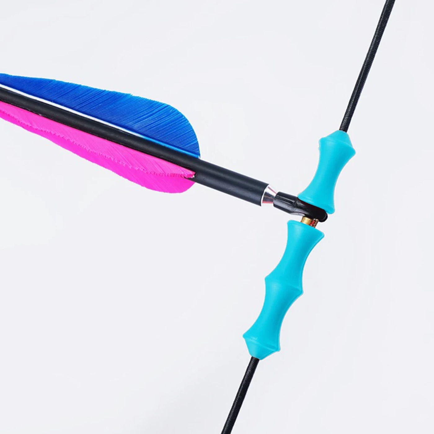 Description Picture 4 of item1 Set Bowstring Finger Saver Tab Silicone Finger Guard Protector Archery Bow Protective Gear Outdoor Hunting Accessories