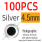 4.5mm Silver 100pcs
