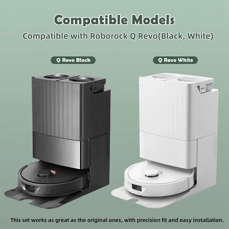 Description Picture 5 of itemFor Roborock Q Revo Robot Vacuum Main Side Brush Hepa Filter Mop Cloth Pads Dust Bags Accessories Kit