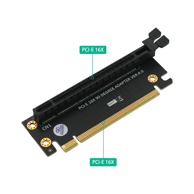 Description Picture 6 of itemPCI Express 4.0 16X Riser Card PCI-E to PCI-E 16X Slot 90 Degree Connectors High Speed PCIE X16 Convert Adapter for 1U 2U Server