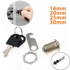 Security Lock 16/20/25/30mm Filing Cabinet Post Mailbox Drawer Cupboard Locker Furniture Locks Drawer DIY Cabinet Tools