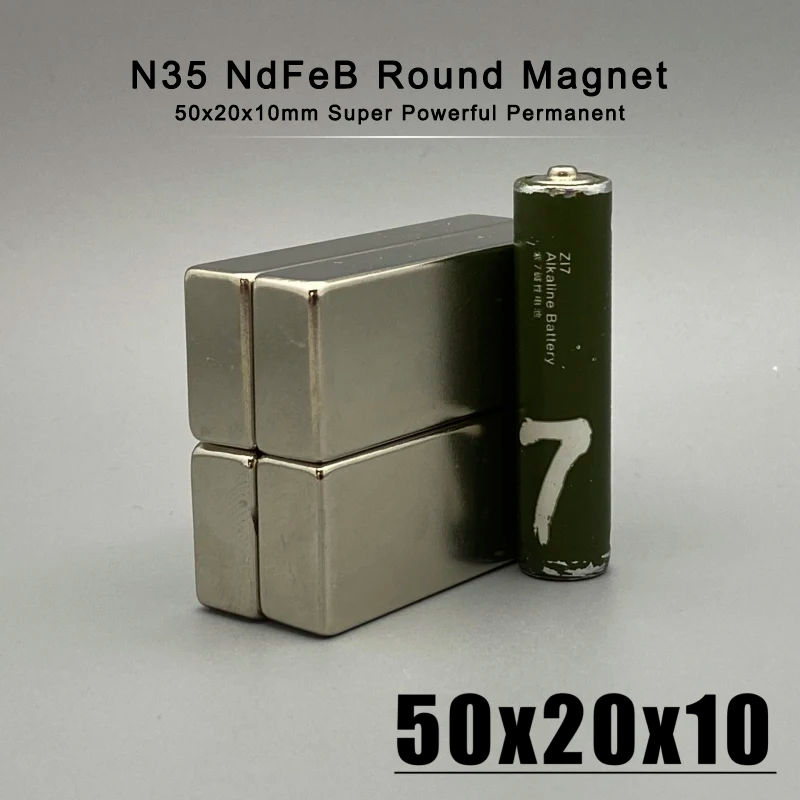 1/3/5/10Pcs 50x20x10mm Neodymium Material