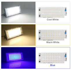 1PC 220V 50W Smart LED Lamp Beads DIY LED Bulb AC For LED Street Lamp LED Chip for Floodlight Outdoor Lighting Chip