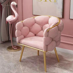 Modern Light Luxury Living Room Chair Home Furniture Modern Vanity Chairs for Bedroom Creative Pink Makeup and Manicure Chair