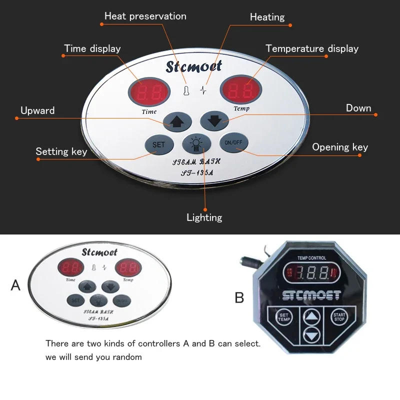 Description Picture 5 of itemSteam Shower Generator Kit 220V/380V Sauna Bath Steam Maker Machine with Digital Controller Auto Drain for Home Commercial Use