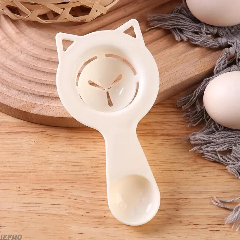 Description Picture 6 of item2 in 1 Cute Cartoon Cat Egg Separator & Measuring Cup Easy Yolk & White Filter for Baking and Cooking, Perfect Kitchen Gadget