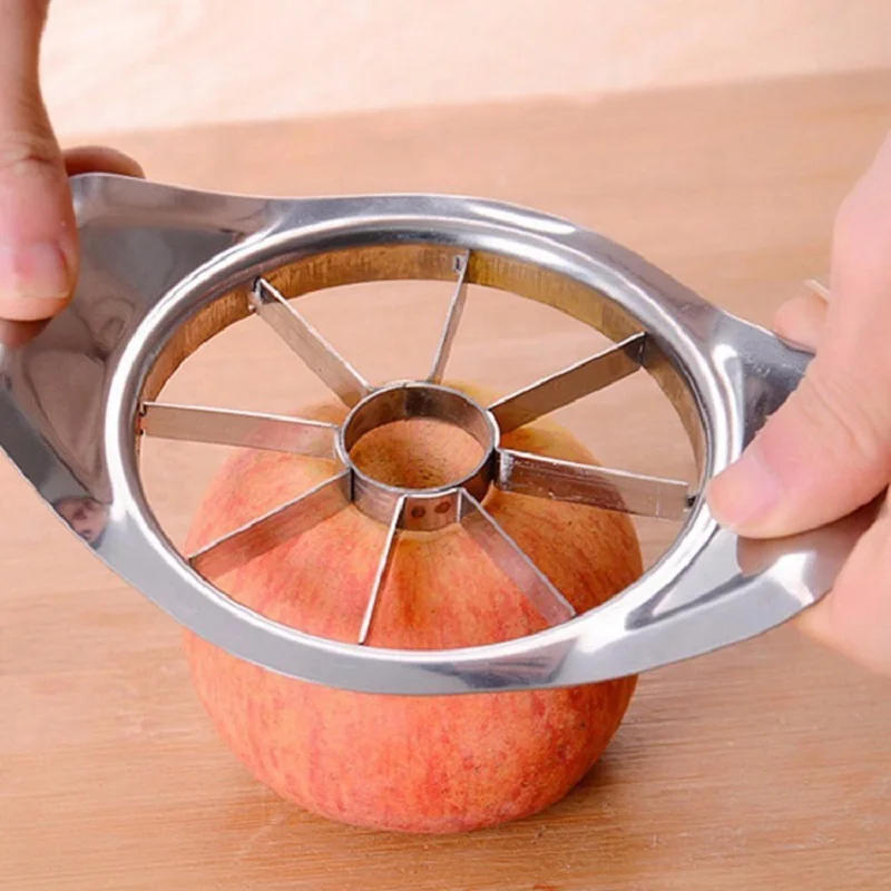 Description Picture 2 of itemStainless Steel Apple Slicer Fruit Cutter Fruit Cutter Stainless Steel 3-In-1 Fruits Vegetables Corer Peeler Apple Cutter