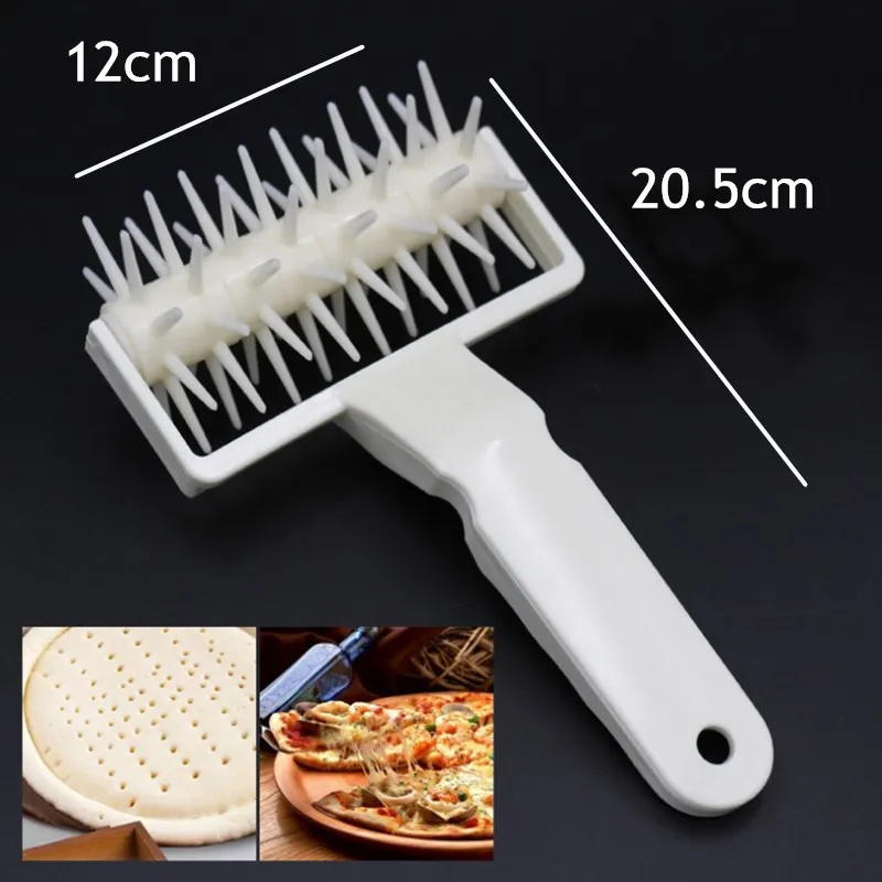 Description Picture 6 of itemPizza Roller Pin Pizza Cookies Baking Tools Plastic Dough Roller Pastry Pie Needle Wheels Cutter Sewing Machine Bread Hole Punch