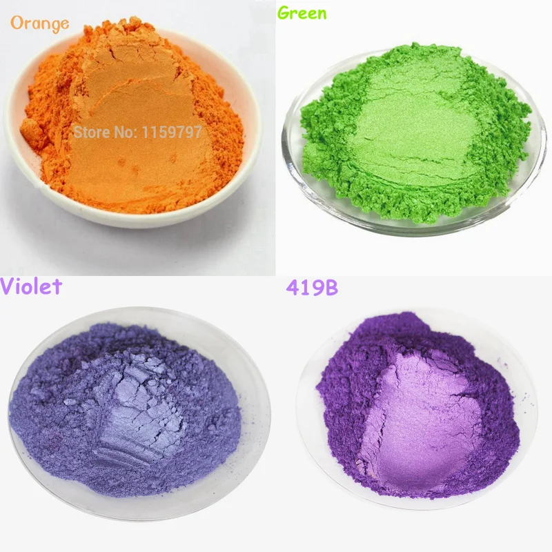 Description Picture 6 of item(50grams/Bag)Nail Art Pearlescent Powder Pearl/Mica Effect Pigment DIY Eyeshadow Makeup Glitter Dust Epoxy Resin Car Paint Toner