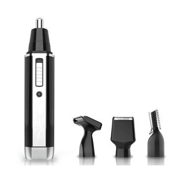 4in1 rechargeable nose  shaver eyebrow nose hair trimmer for nose and ear cleaner grooming set