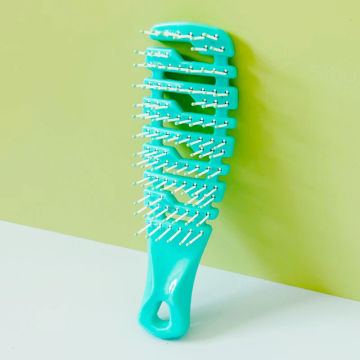 Gradient Hollow Out Hair Brush Scalp Massage Comb Hair Styling Detangler Wet Dry Curly Hair Fast Blow Drying Detangling Tool