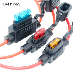Waterproof 32V Mini Small Medium Auto Fuse Holder 18/1614/12/10AWG and Car Blade Fuse 2A 3A 5A 7.5A 10A 15A 20A 25A 30A 35A 40A