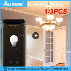1/3PCS Tuya Mini WiFi Smart LED Dimmer Switch Light Module SmartLife App Remote Control 220V Wall Lamp On Off For Alexa