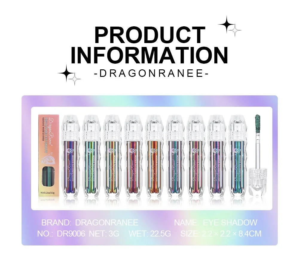 Description Picture 5 of itemMetallic Discoloured Eye Shadow Purple Green Glitter Eyeshadow Makeup Chameleon Eyeshadow Liquid Polarized Colorful Cosmetics