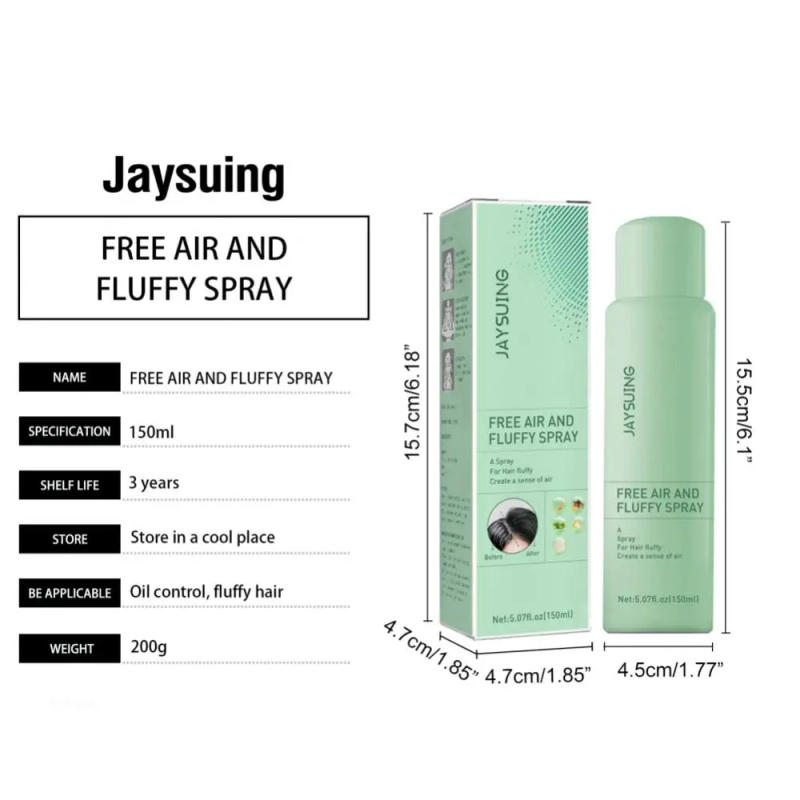 Description Picture 5 of itemNew Dry Shampoo Spray Woman Oil Control Air Fluffy No-Wash Volumizing Hairs Root Spray Dry Hair Sprays Product 150ml