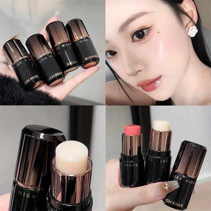 Description Picture 2 of itemWet And Bright Highlighter Stick White Jade Natural Makeup Effect Moisturizer High Light Facial Brighten Cheek Blush Cosmetics