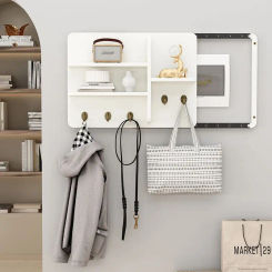 Electric Meter Box Decor Power Switch Hide Cover Wooden Boards Shelf Rack Wall Decorations Home Design Painting Decorative