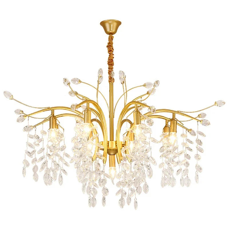 Description Picture 6 of itemNordic LED Crystal Chandeliers Pendant Lustre Chandelier Luxury Lighting Kitchen Dining Living Room Bedroom Decoration