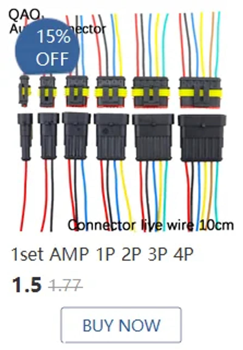Description Picture 4 of item1set 2 pin H8 H11 Adapter Wiring Harness Car Auto Wire Connector with 20cm cable For HID LED Headlight Fog Light Lamp Bulb