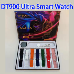 7 Watch Straps New DT900 Ultra Smartwatch 2.09HD Amoled Circular Screen ECG Monitoring Reloj inteligente with Protective Case