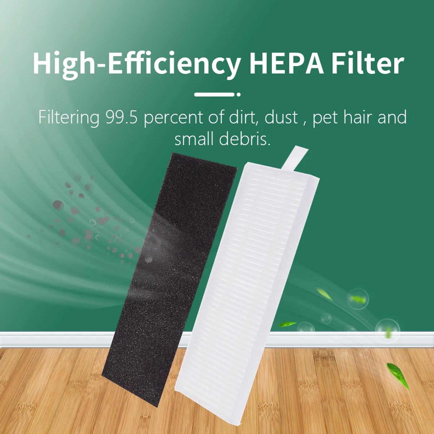 Description Picture 5 of itemFor Ecovacs Deebot U2 DGN22 / U2 Pro Robot Vacuum Cleaner Hepa Filter Mop Cloth Main Side Brush Accessories Replacement Parts