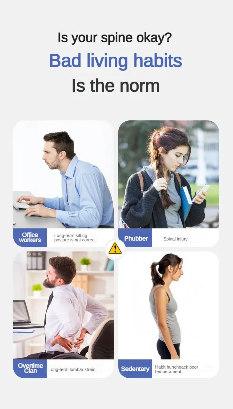 Description Picture 5 of itemBack Posture Correction Belt Hunchback Prevention Correction of Sitting Posture Unisex Breathable Body Shaping Support Braces