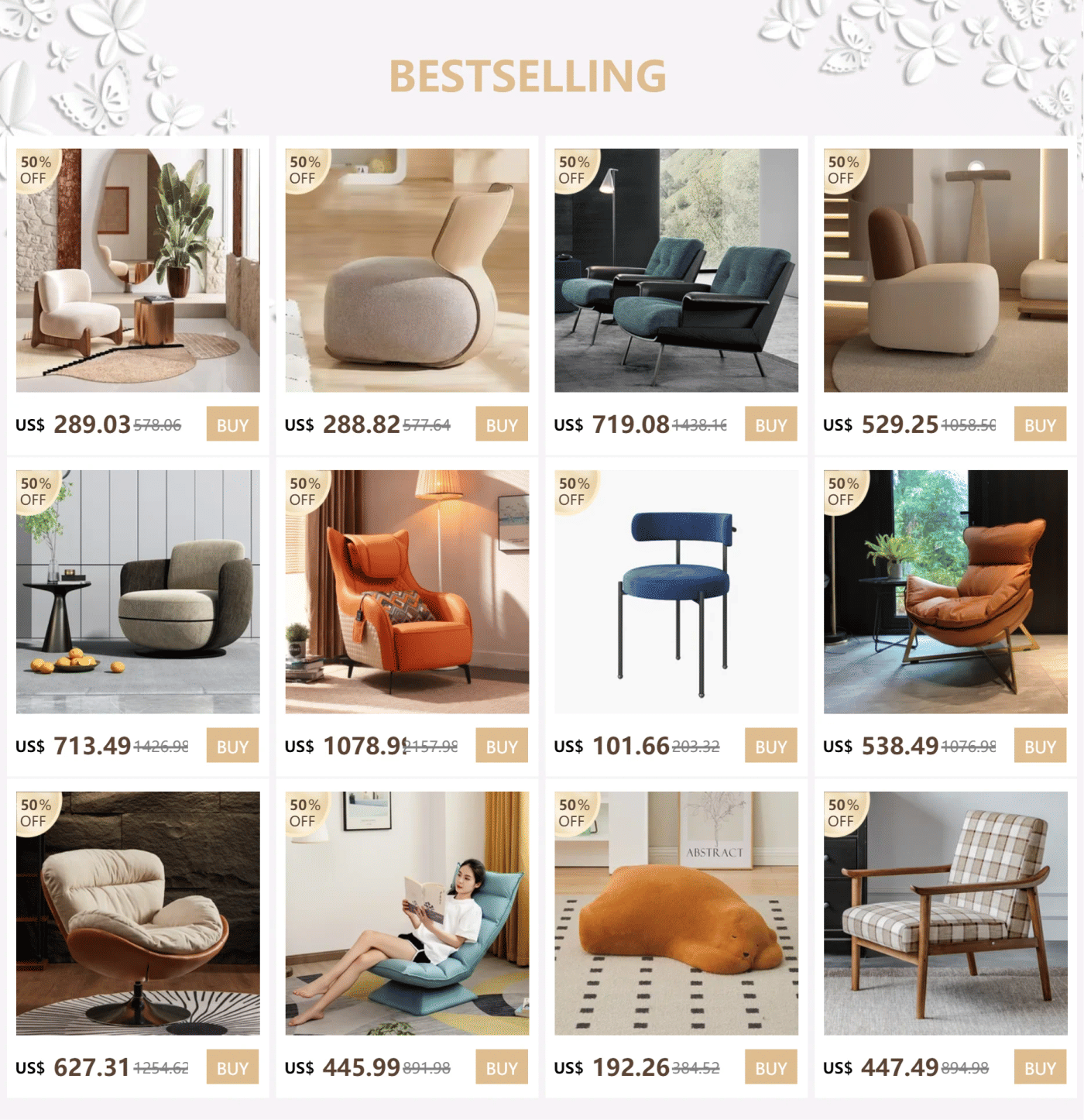 Description Picture 2 of itemDesign Living Room Chair Vanity Lazy High Back Hand Single Sofa Chair Nordic Lounge Relax Ergonomic Sillas Computer Armchair