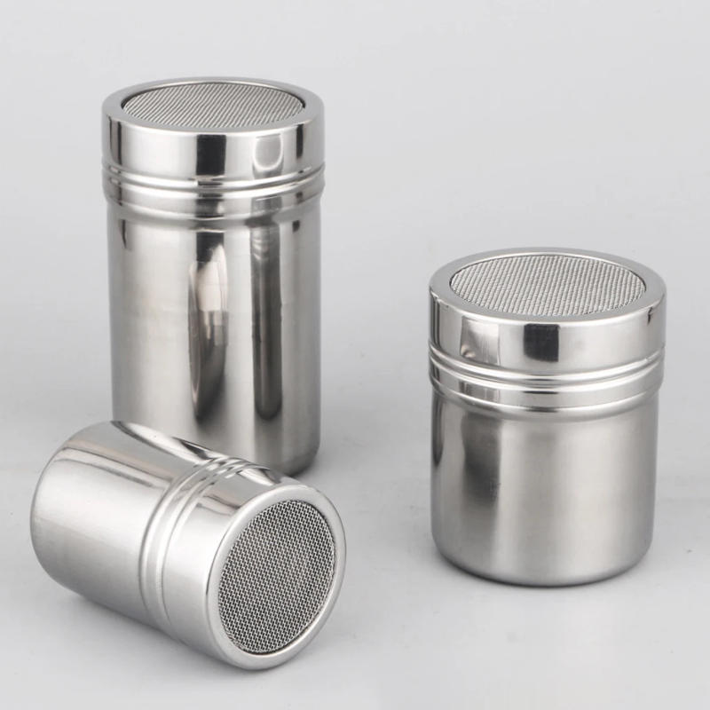 Description Picture 5 of itemDredgers Filtering Cooking Supplies Cinnamon Mesh Sifter Powder Sprinkler with Lid Cookwares Salt Shaker