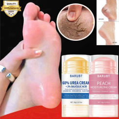 Peach Foot Cream Moisturizer for Cracked Feet Hydrates and Nourishe Dry Skin Contains Niacinamide, Hyaluronic Acid for Foot Care