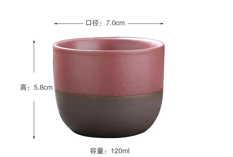 Description Picture 5 of item120ML Creativity Retro Teacups Rough Pottery Handmade Family Master's Cup Matte Kiln Coffee Mug Teahouse Chinese Kung Fu Tea Cup